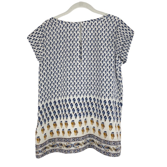 Joie 100% silk feather print blouse top Sz S - Picture 5 of 6